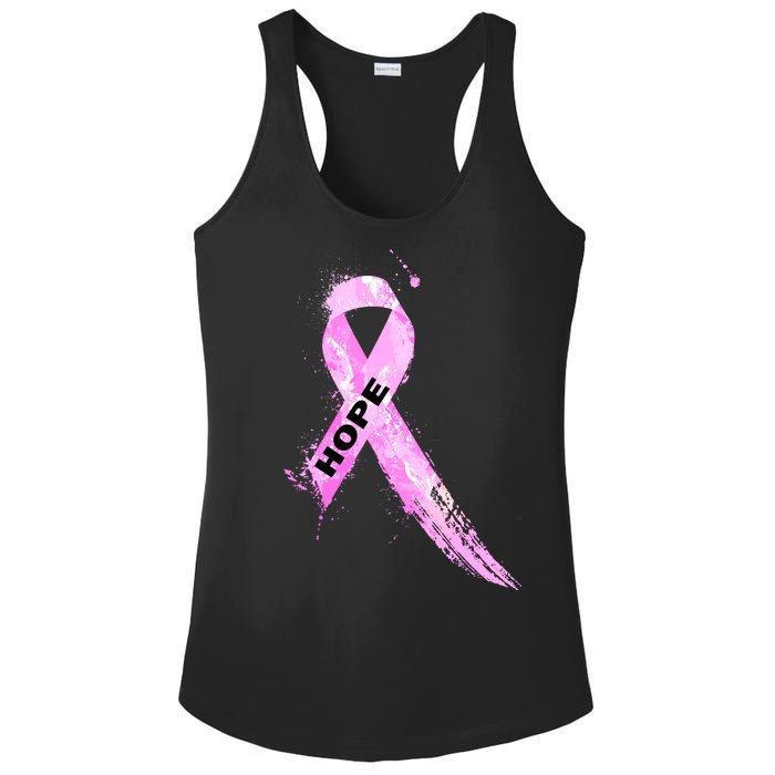 Breast Cancer Hope Ribbon Ladies PosiCharge Competitor Racerback Tank