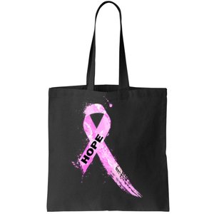 Breast Cancer Hope Ribbon Tote Bag