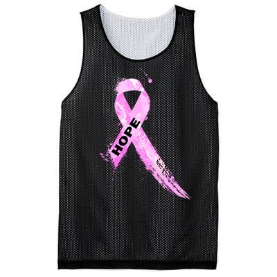 Breast Cancer Hope Ribbon Mesh Reversible Basketball Jersey Tank