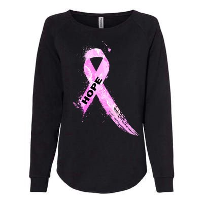 Breast Cancer Hope Ribbon Womens California Wash Sweatshirt