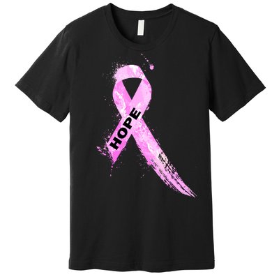 Breast Cancer Hope Ribbon Premium T-Shirt