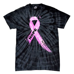 Breast Cancer Hope Ribbon Tie-Dye T-Shirt