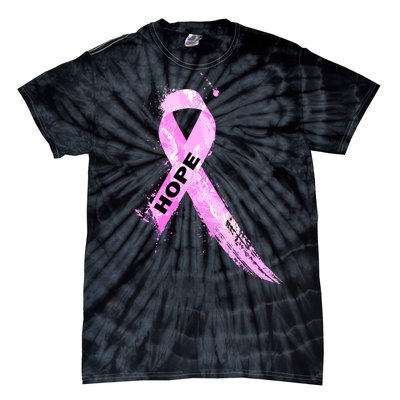 Breast Cancer Hope Ribbon Tie-Dye T-Shirt