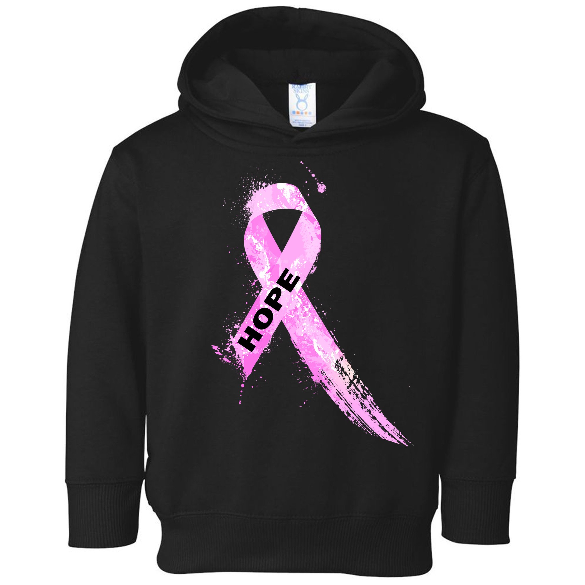 Breast Cancer Hope Ribbon Toddler Hoodie