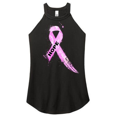 Breast Cancer Hope Ribbon Women’s Perfect Tri Rocker Tank