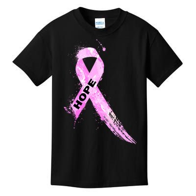 Breast Cancer Hope Ribbon Kids T-Shirt