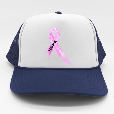 Breast Cancer Hope Ribbon Trucker Hat