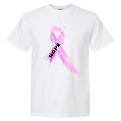 Breast Cancer Hope Ribbon Garment-Dyed Heavyweight T-Shirt