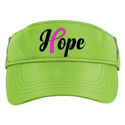 Breast Cancer Hope Ribbon Tribute Logo Adult Drive Performance Visor