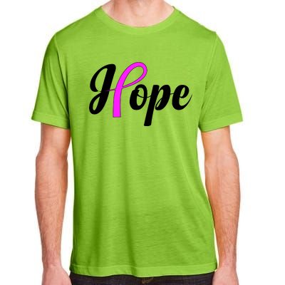 Breast Cancer Hope Ribbon Tribute Logo Adult ChromaSoft Performance T-Shirt