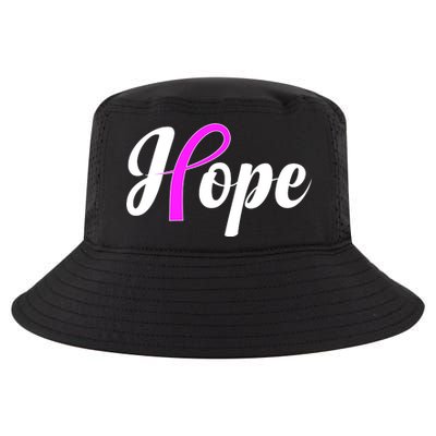 Breast Cancer Hope Ribbon Tribute Logo Cool Comfort Performance Bucket Hat