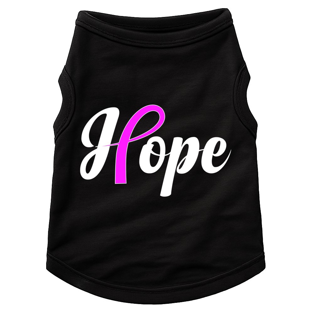 Breast Cancer Hope Ribbon Tribute Logo Doggie Tank