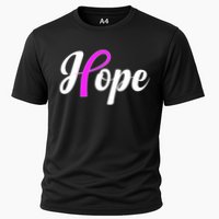Breast Cancer Hope Ribbon Tribute Logo Performance Shirt