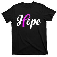 Breast Cancer Hope Ribbon Tribute Logo T-Shirt