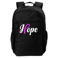 Breast Cancer Hope Ribbon Tribute Logo Daily Commute Backpack