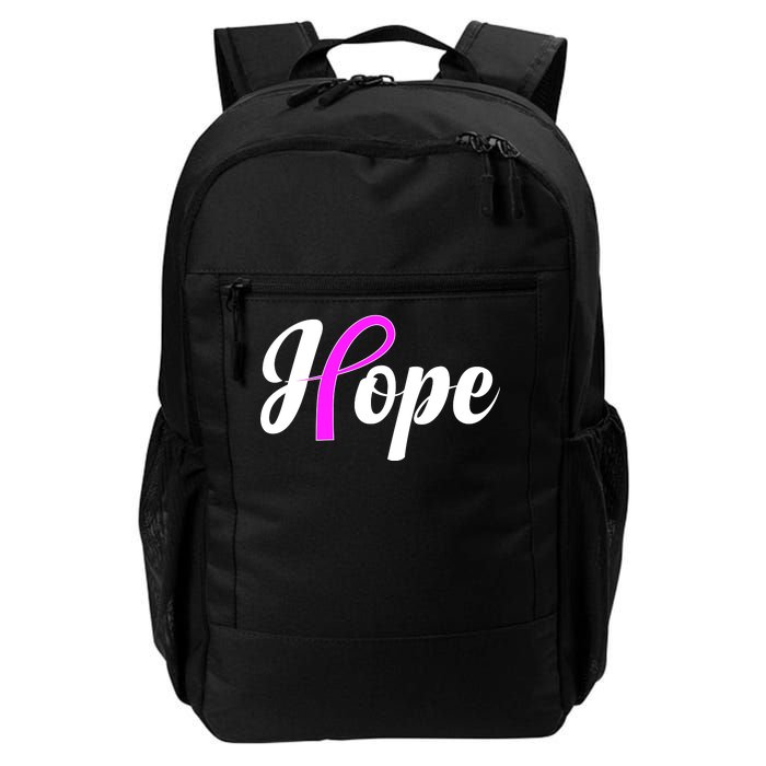 Breast Cancer Hope Ribbon Tribute Logo Daily Commute Backpack