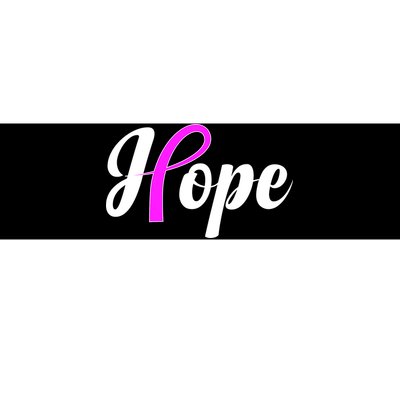 Breast Cancer Hope Ribbon Tribute Logo Bumper Sticker