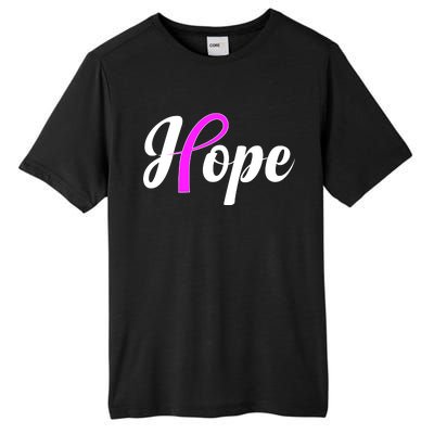 Breast Cancer Hope Ribbon Tribute Logo Tall Fusion ChromaSoft Performance T-Shirt