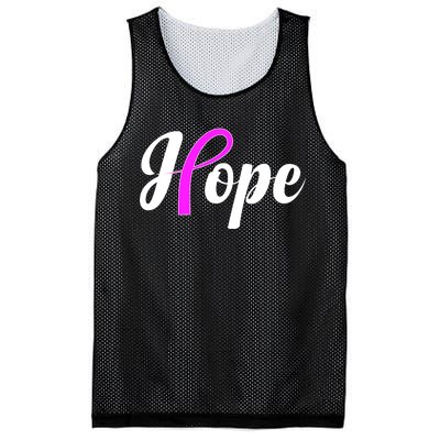 Breast Cancer Hope Ribbon Tribute Logo Mesh Reversible Basketball Jersey Tank