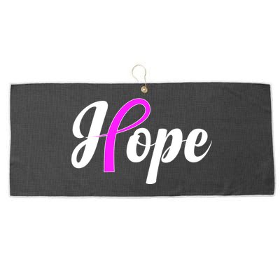 Breast Cancer Hope Ribbon Tribute Logo Large Microfiber Waffle Golf Towel