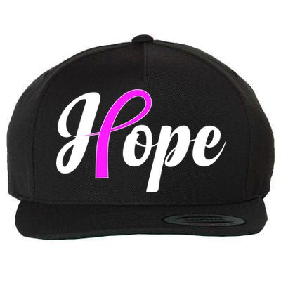 Breast Cancer Hope Ribbon Tribute Logo Wool Snapback Cap