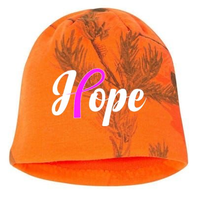 Breast Cancer Hope Ribbon Tribute Logo Kati - Camo Knit Beanie