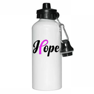 Breast Cancer Hope Ribbon Tribute Logo Aluminum Water Bottle