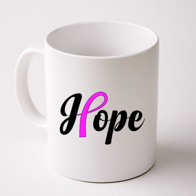 Breast Cancer Hope Ribbon Tribute Logo Coffee Mug