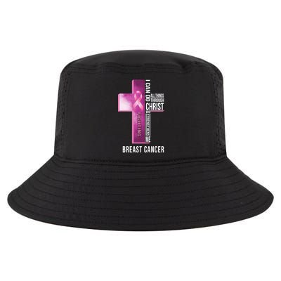 Breast Cancer I Can Do All Thing Through Christ Cool Comfort Performance Bucket Hat