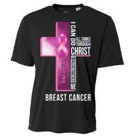 Breast Cancer I Can Do All Thing Through Christ Cooling Performance Crew T-Shirt