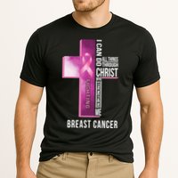 Breast Cancer I Can Do All Thing Through Christ Cooling Performance Crew T-Shirt