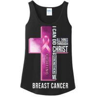 Breast Cancer I Can Do All Thing Through Christ Ladies Essential Tank