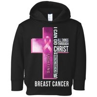 Breast Cancer I Can Do All Thing Through Christ Toddler Hoodie