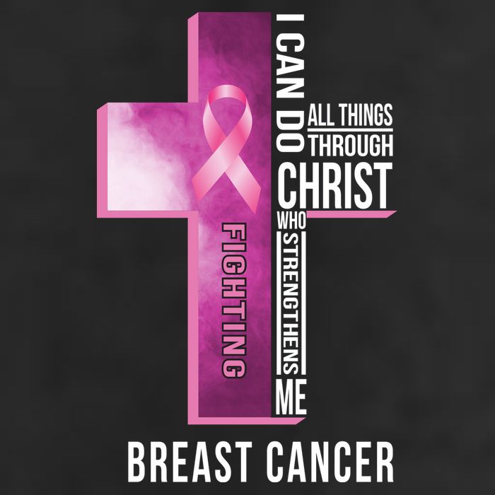Breast Cancer I Can Do All Thing Through Christ Golf Towel