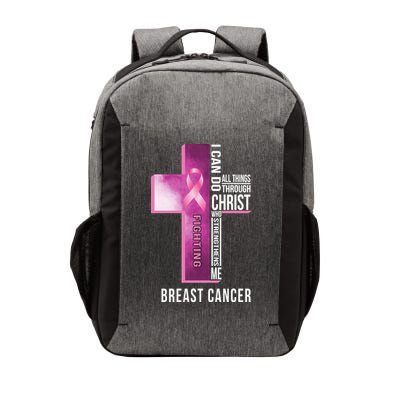 Breast Cancer I Can Do All Thing Through Christ Vector Backpack