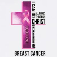Breast Cancer I Can Do All Thing Through Christ Garment-Dyed Sweatshirt