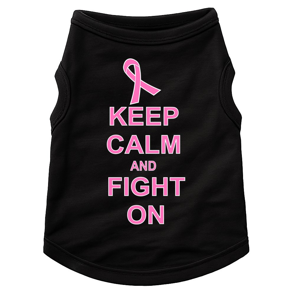 Breast Cancer Keep Calm And Fight On Doggie Tank