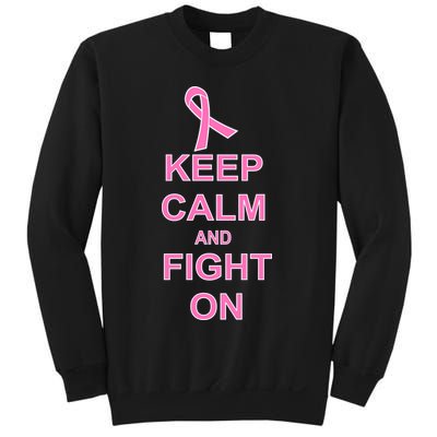 Breast Cancer Keep Calm And Fight On Sweatshirt