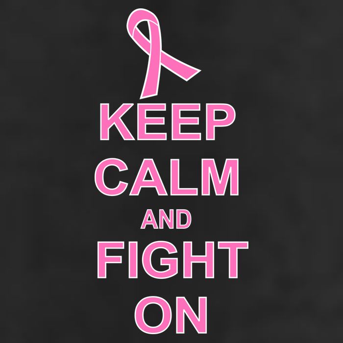 Breast Cancer Keep Calm And Fight On 11oz C Handle Ceramic Mug