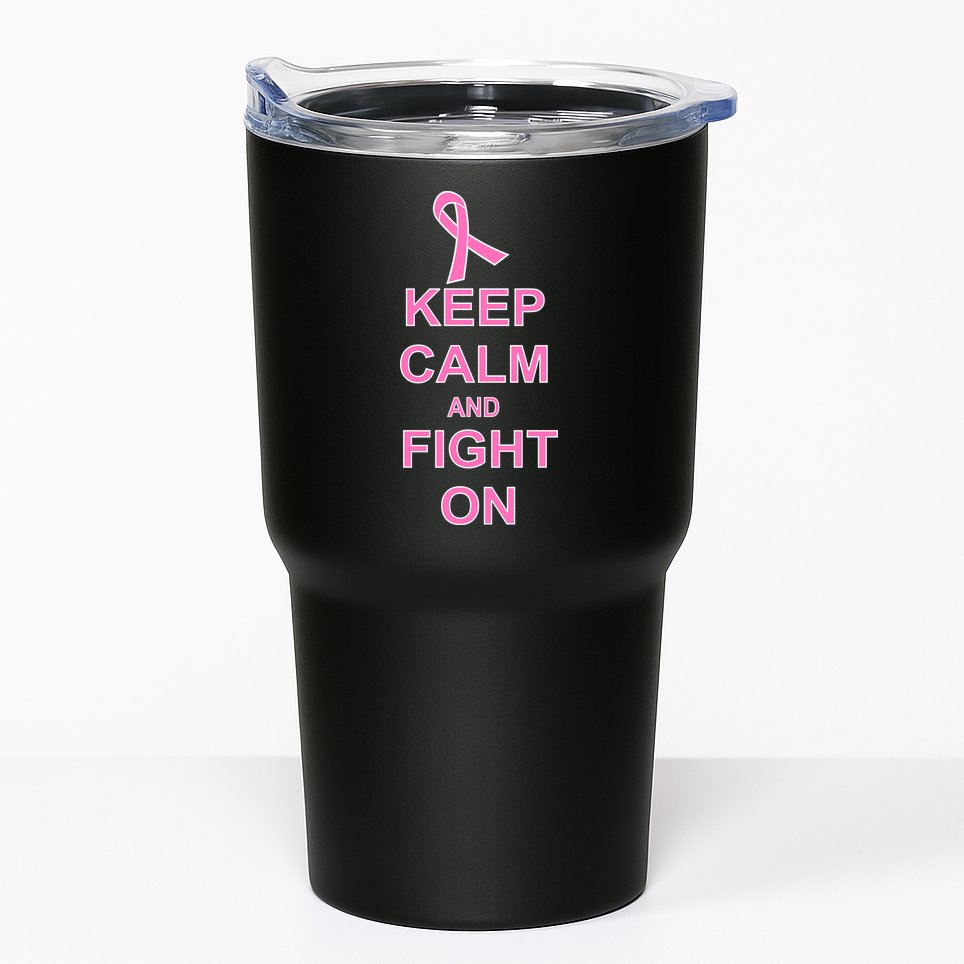 Breast Cancer Keep Calm And Fight On Tumbler