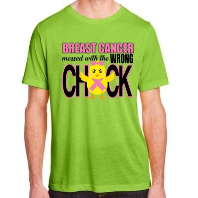 Breast Cancer Messed With The Wrong Chick Adult ChromaSoft Performance T-Shirt