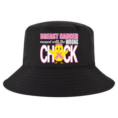 Breast Cancer Messed With The Wrong Chick Cool Comfort Performance Bucket Hat