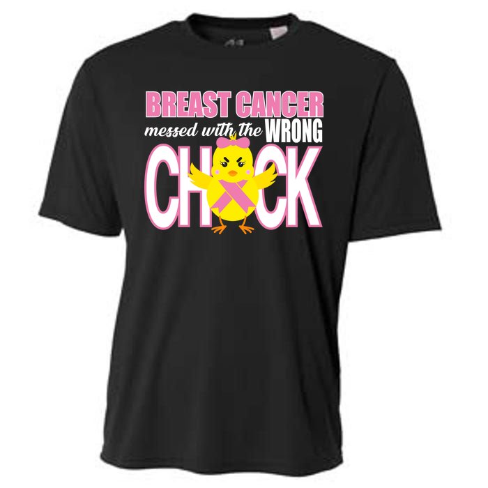 Breast Cancer Messed With The Wrong Chick Cooling Performance Crew T-Shirt