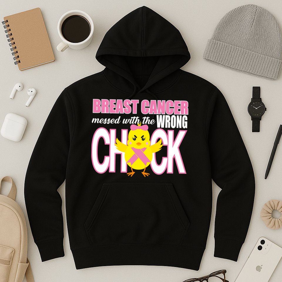 Breast Cancer Messed With The Wrong Chick Hoodie