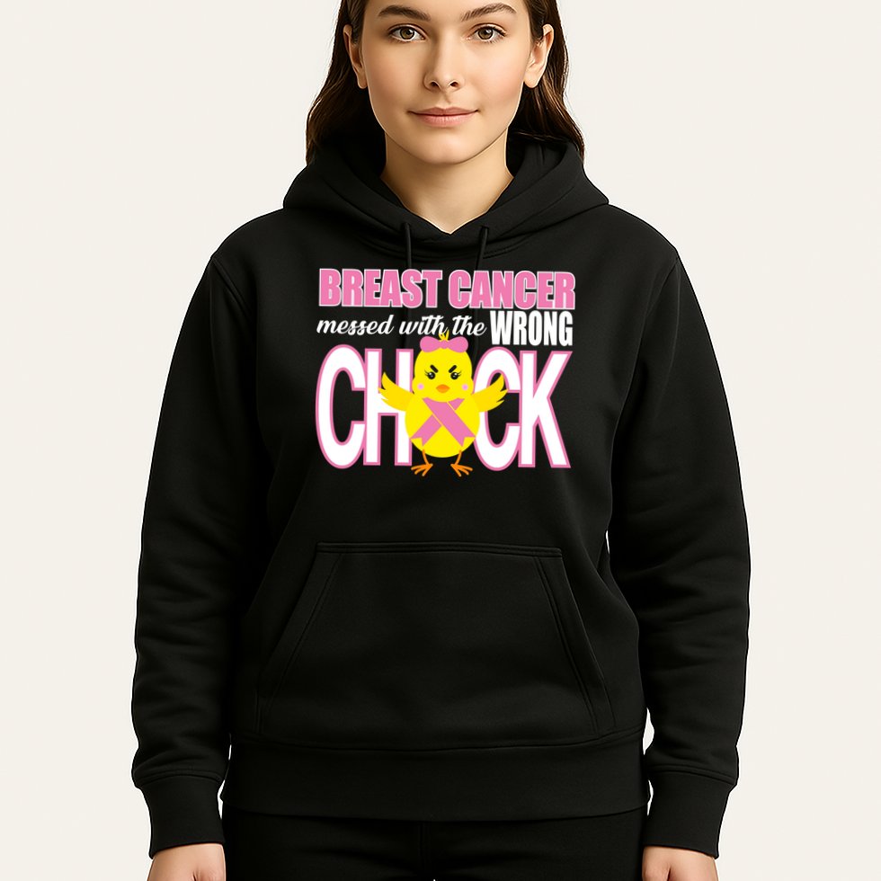 Breast Cancer Messed With The Wrong Chick Hoodie