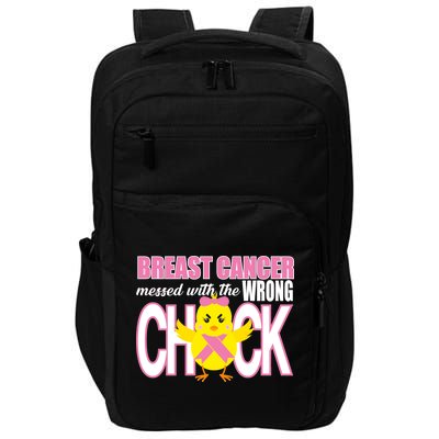 Breast Cancer Messed With The Wrong Chick Impact Tech Backpack