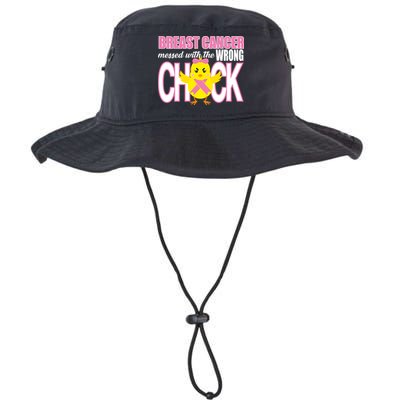 Breast Cancer Messed With The Wrong Chick Bucket Hat