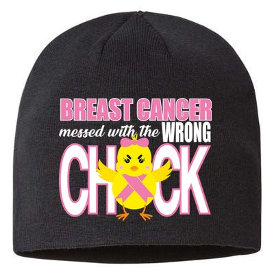 Breast Cancer Messed With The Wrong Chick Sustainable Beanie