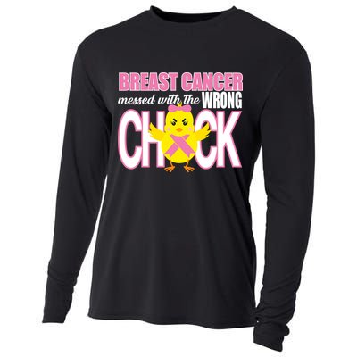 Breast Cancer Messed With The Wrong Chick Cooling Performance Long Sleeve Crew