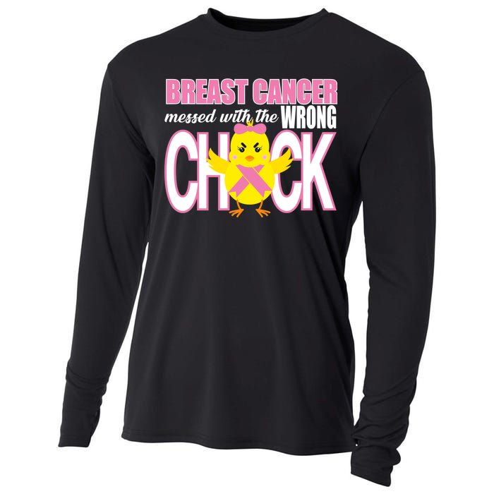 Breast Cancer Messed With The Wrong Chick Cooling Performance Long Sleeve Crew